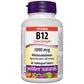 Webber Naturals Vitamin B12, Methylcobalamin, Extra Strength, 5000mcg, 60 Sublingual Tablets