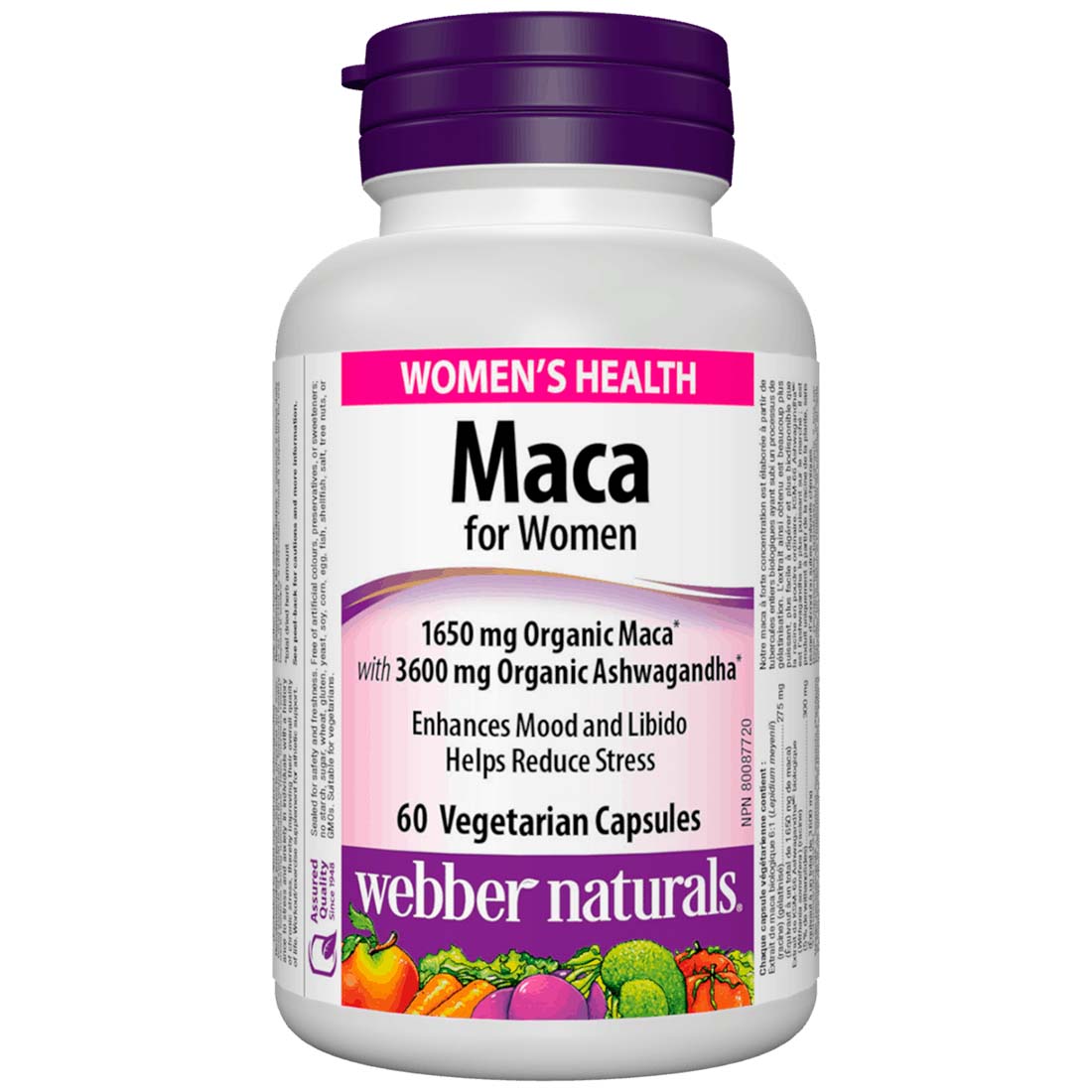 Webber Naturals Womens Maca, 60 Vegetable Capsules