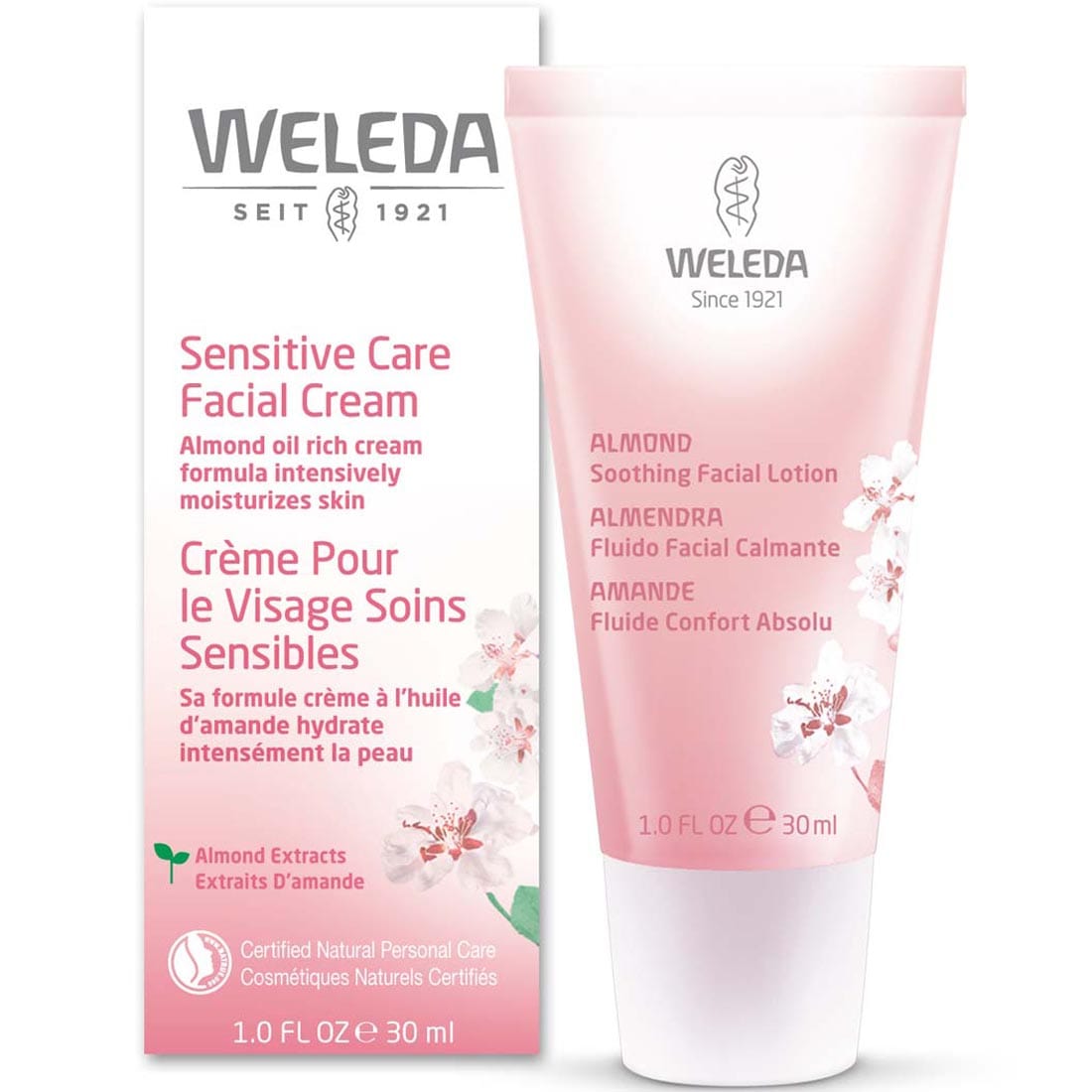 Weleda Sensitive Skin Soothing Facial Cream, Almond, 30ml