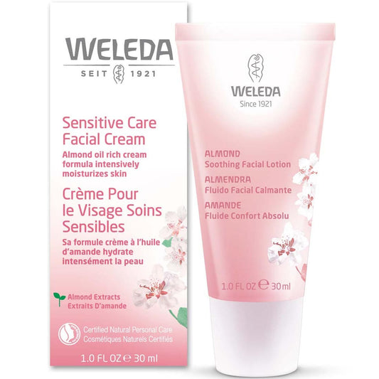 Weleda Sensitive Skin Soothing Facial Cream, Almond, 30ml