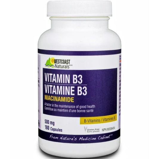 Westcoast Naturals Vitamin B3 Niacinamide 500mg