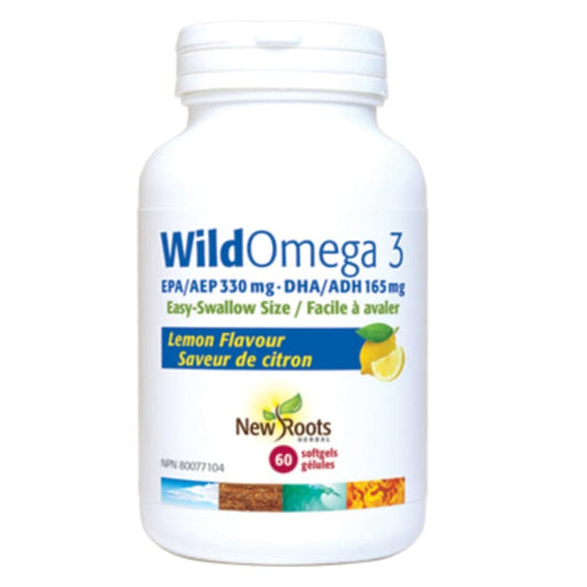 New Roots Wild Omega 3 EPA 660mg DHA 330mg Softgels