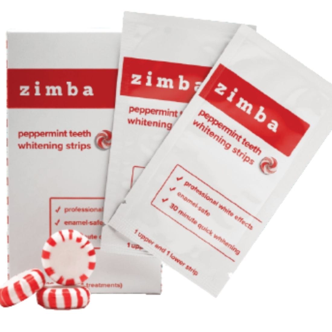 Zimba Mint Whitening Strips (14 treatments) (4 Mint Flavours To Choose From)