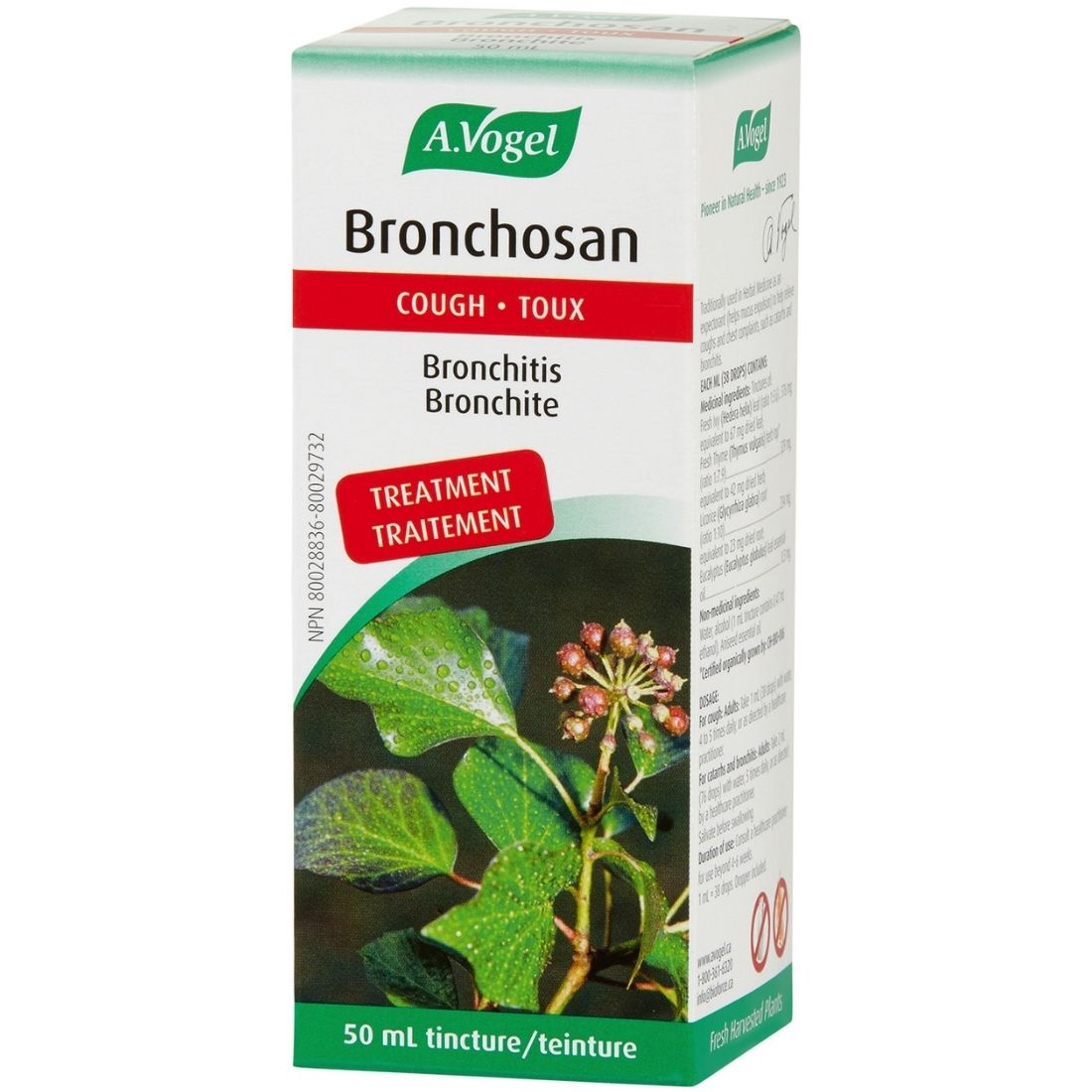 A. Vogel Bronchosan, Reduces cough and helps expel mucus, 50ml