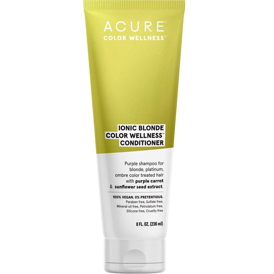 Acure Ionic Blonde Color Wellness Conditioner, 236ml, Clearance 35% Off, Final Sale