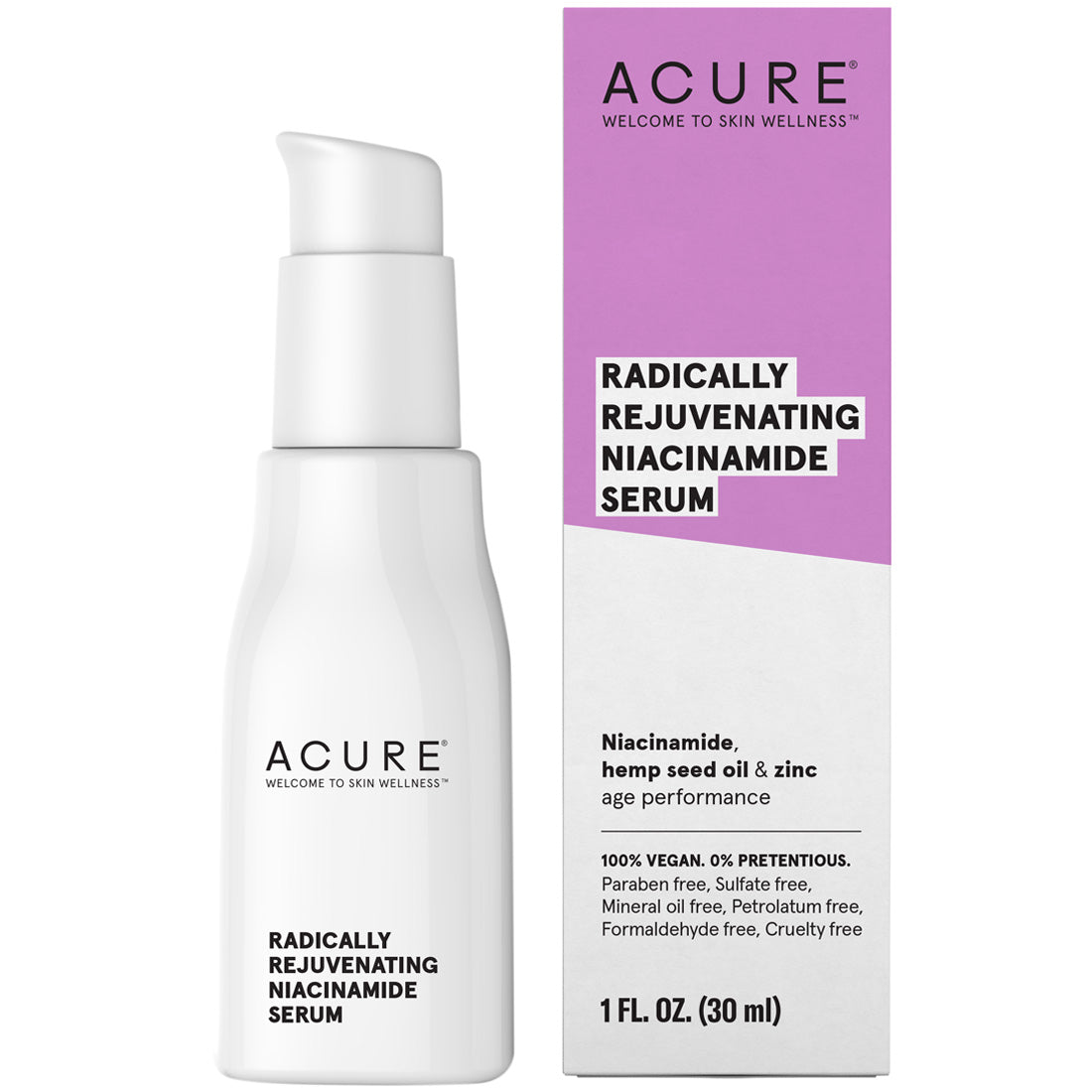 Acure Rejuvenating Niacinamide Serum, 30ml, Clearance 35% Off, Final Sale