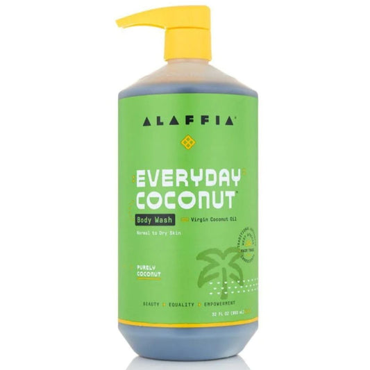 Alaffia EveryDay Coconut Body Wash, Purely Coconut, Normal to dry skin, 950ml