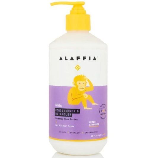 Alaffia Kids Conditioner and Detangler, Lemon Lavender, All hair types, 475ml