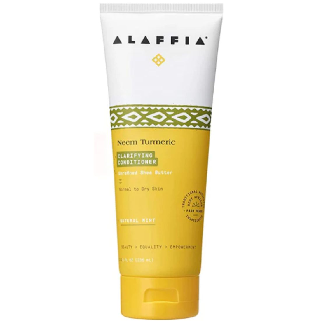 Alaffia Neem Turmeric Clarifying Conditioner, Natural Mint, Normal to dry hair, 236ml