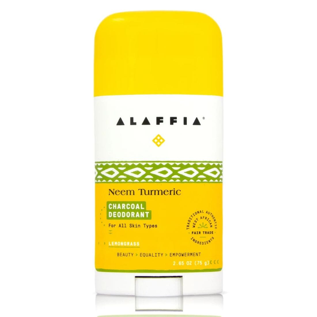 Alaffia Neem Turmeric Charcoal Deodorant, 75g