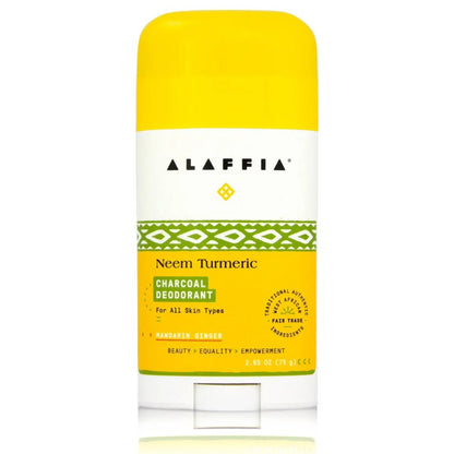 Alaffia Neem Turmeric Charcoal Deodorant, 75g