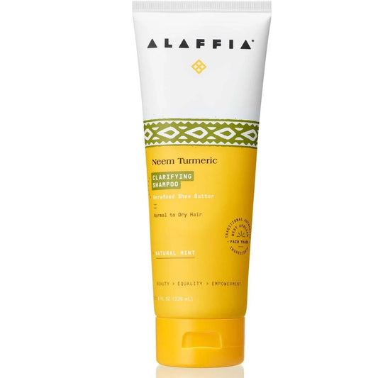 Alaffia Neem Turmeric Clarifying Shampoo, Natural Mint, Normal to dry hair, 236ml
