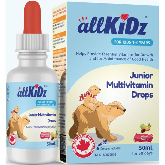 Allkidz Naturals Junior Multivitamin Drops, 50ml