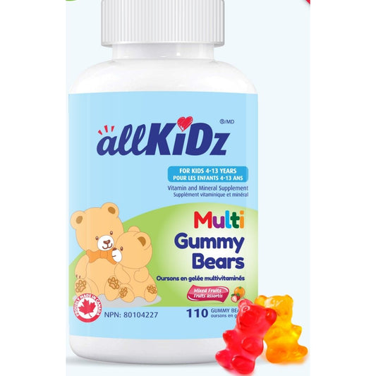 Allkidz Naturals Multi Gummy Bears, 110 Gummies