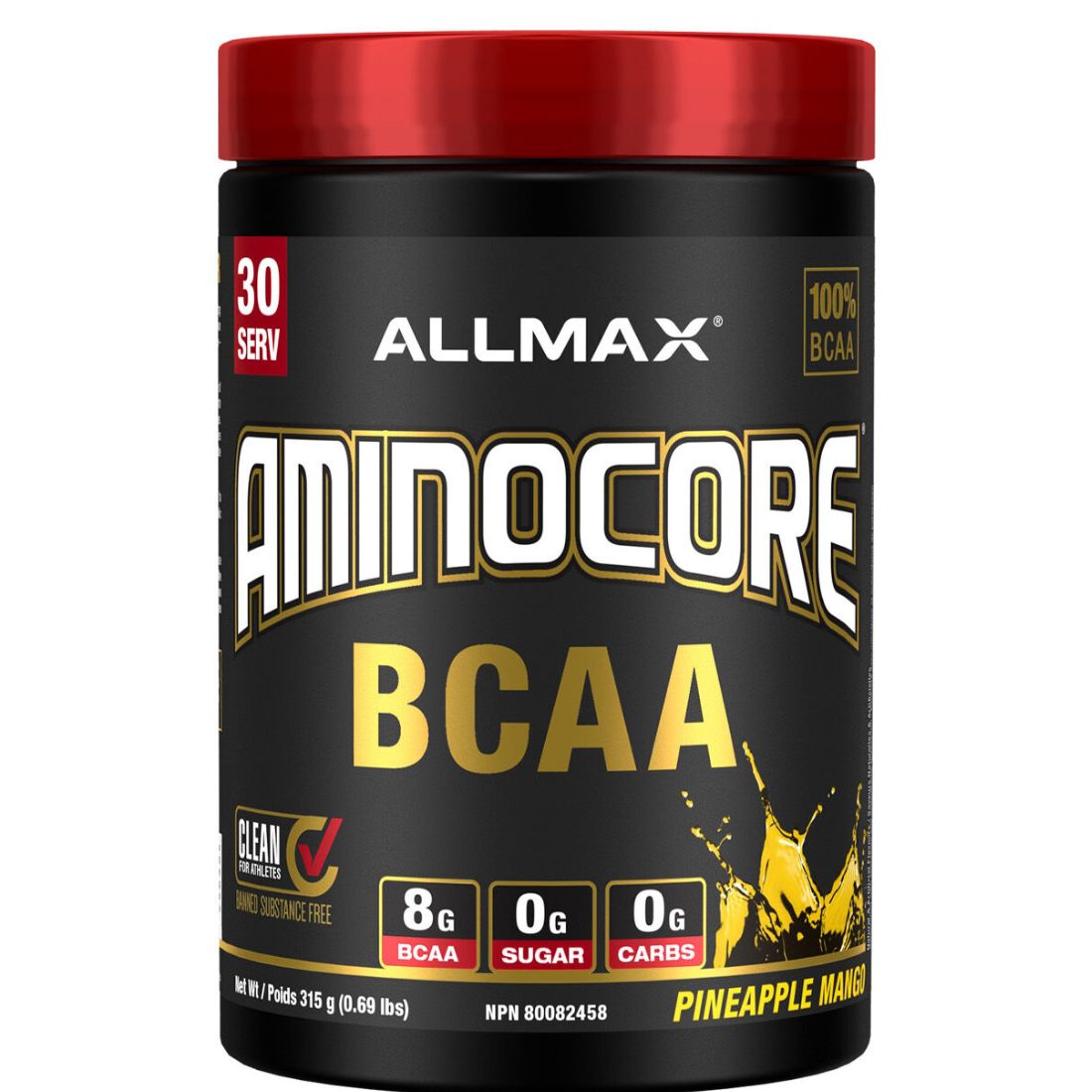 Allmax Aminocore BCAA Powder, Instantized Clear Amino Muscle Support