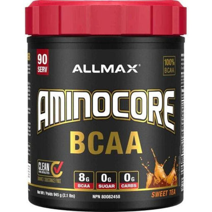 Allmax Aminocore BCAA Powder, Instantized Clear Amino Muscle Support CLEARANCE 50% Off Final Sale