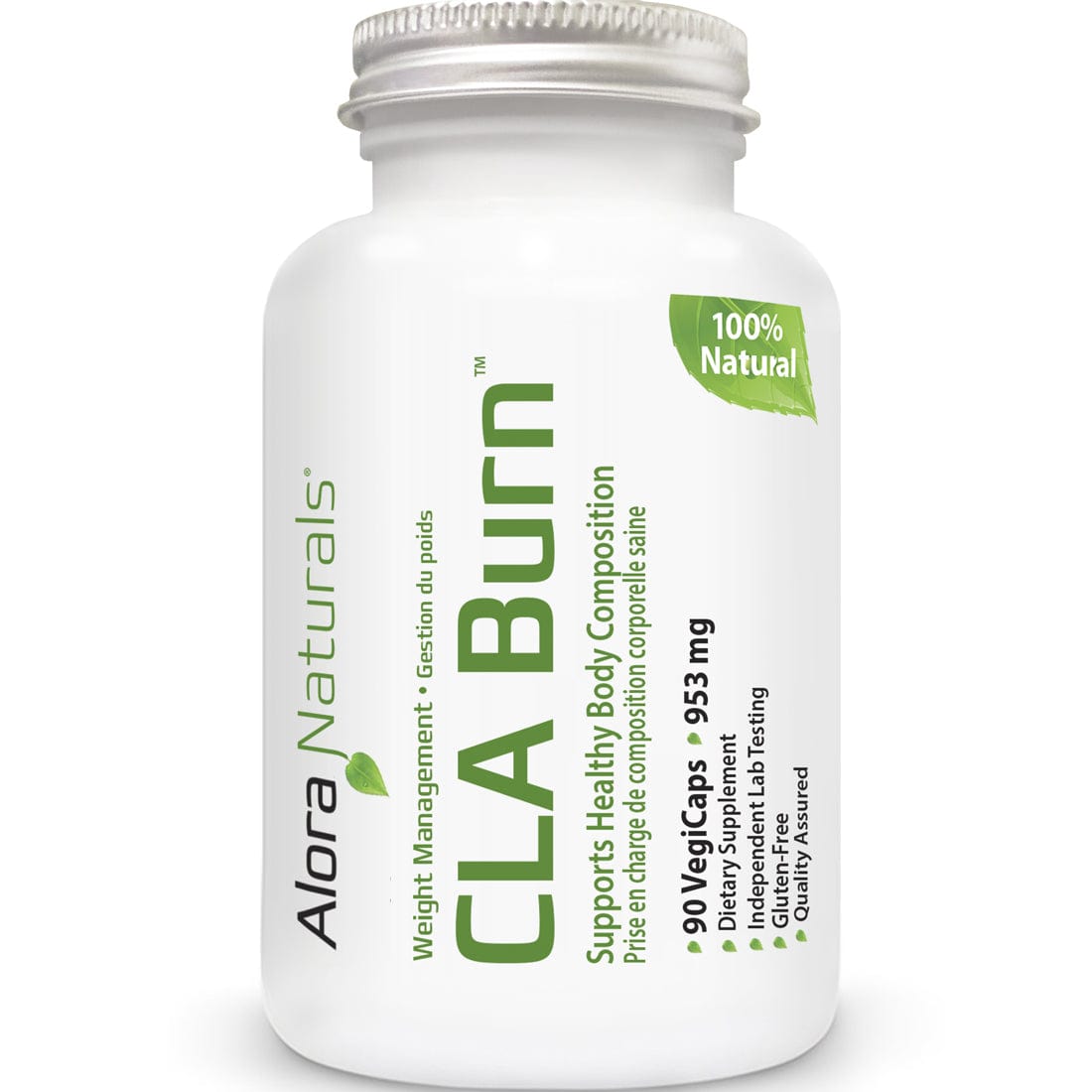 Alora Naturals CLA Burn with Green Coffee Bean Extract, 90 Vegetable Capsules