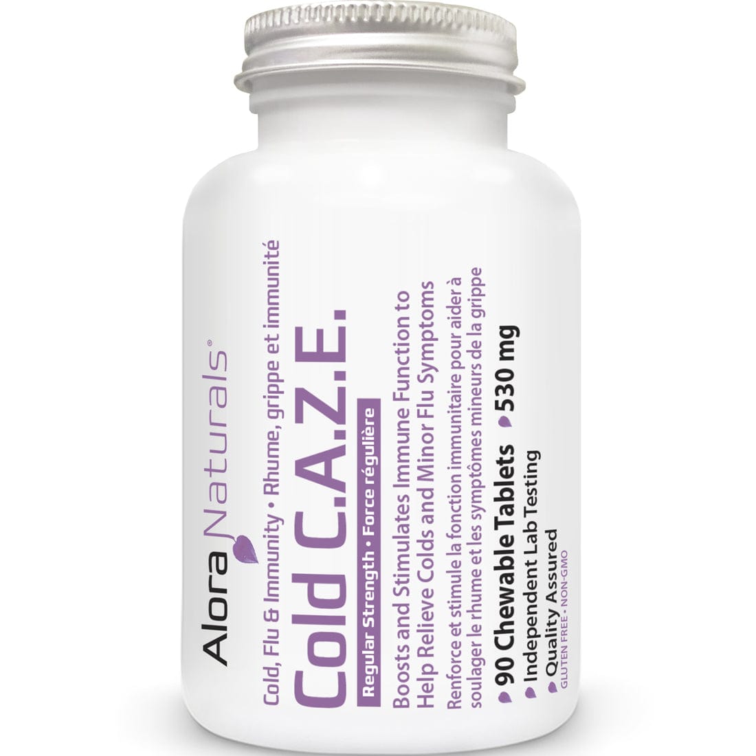 Alora Naturals Cold C.A.Z.E Regular Strength, 90 Chewable Tablets