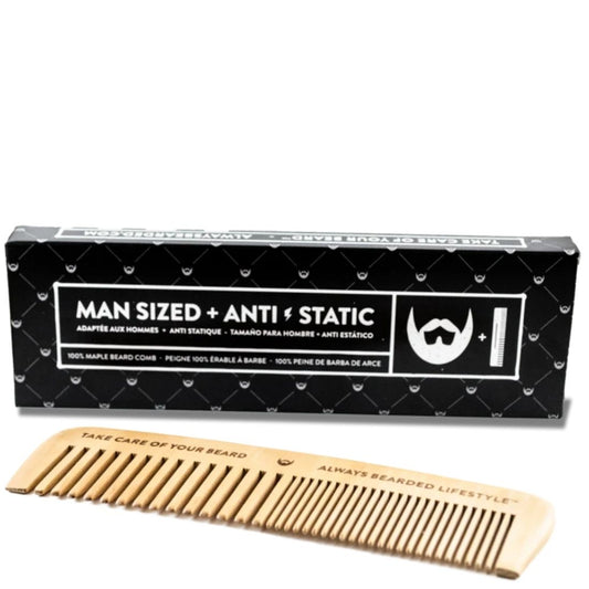 Always Bearded Lifestyle Anti-Static Maple Beard Comb