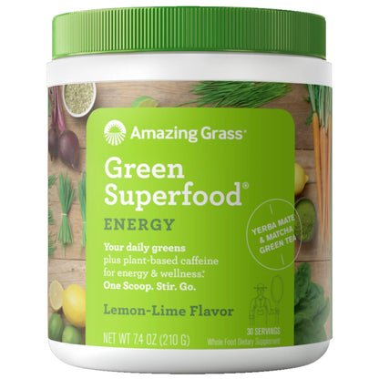 Amazing Grass Green Superfood High Energy Drink Mix, 210g