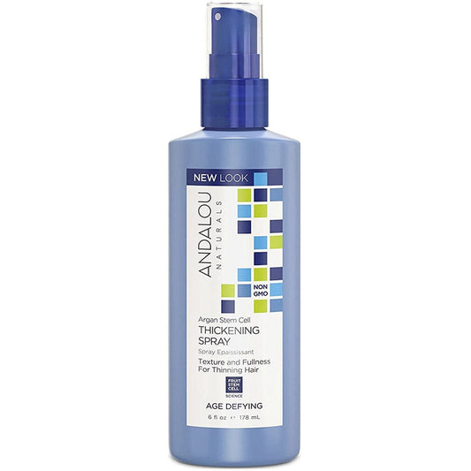 Andalou Naturals Argan Stem Cells Age Defying Thickening Hair Spray, 178ml