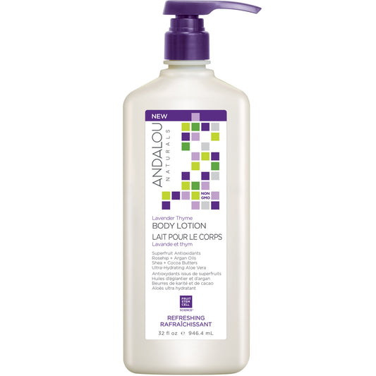 Andalou Naturals Lavender Thyme Refreshing Body Lotion, 946ml