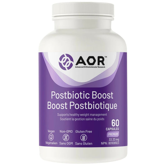 AOR Postbiotic Boost, Healthy weight management probiotic, 60 Capsules