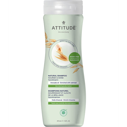 Attitude Shampoo, Nourish and Shine, Avocado, 473ml