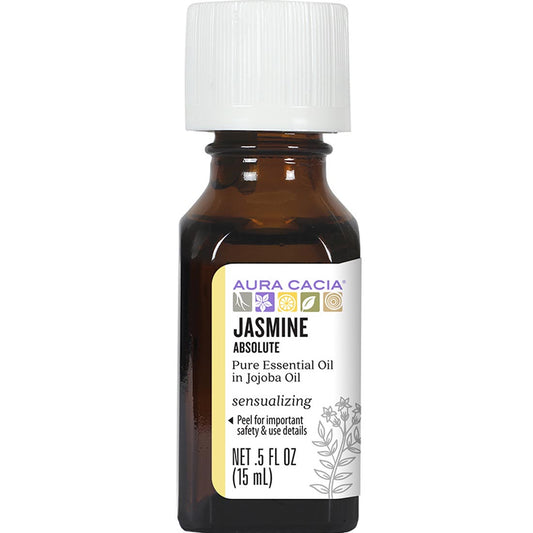 Aura Cacia Jasmine Absolute with Jojoba Oil, 15ml
