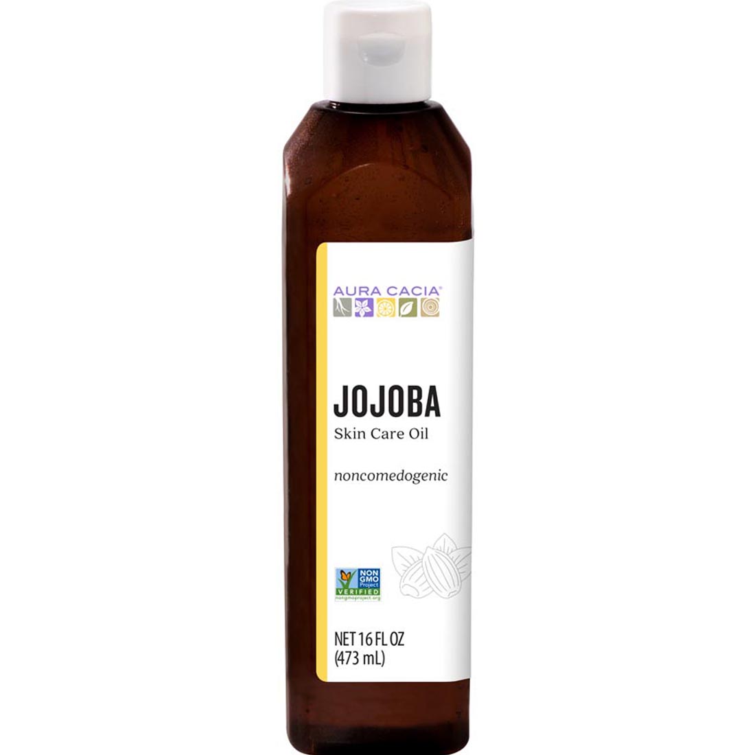 Aura Cacia Jojoba Pure Skin Care Oil, 473ml