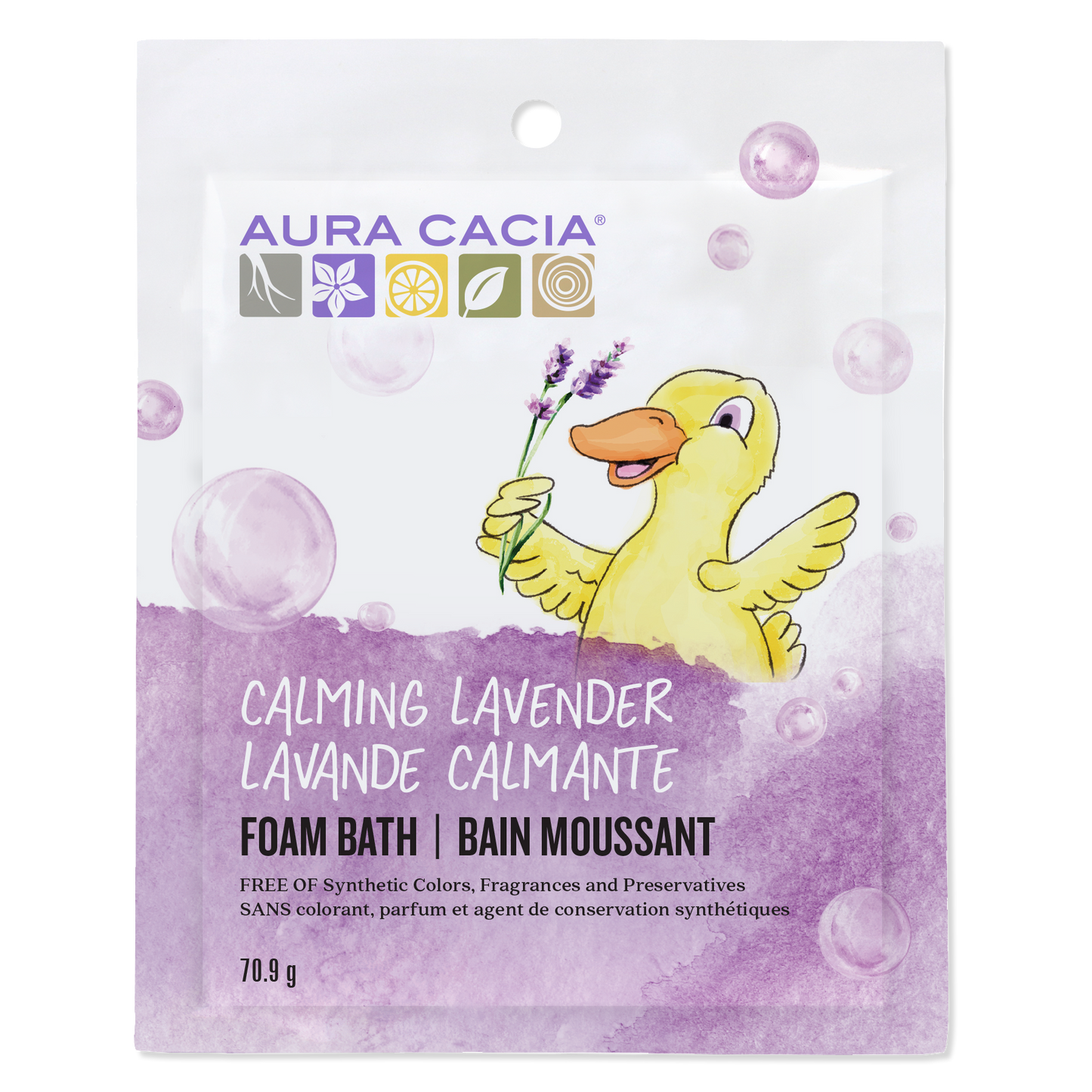 Aura Cacia Kids Calming Foam Bath, 6 Packs, 6 x 71g