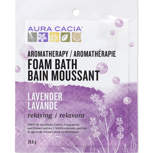 Aura Cacia Lavender Foam Bath, 6 Packs, 6 x 71g