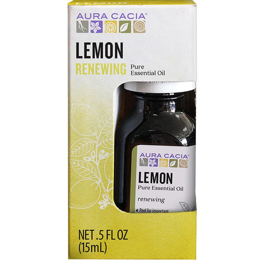 Aura Cacia Lemon, Boxed Essential Oil, 15ml