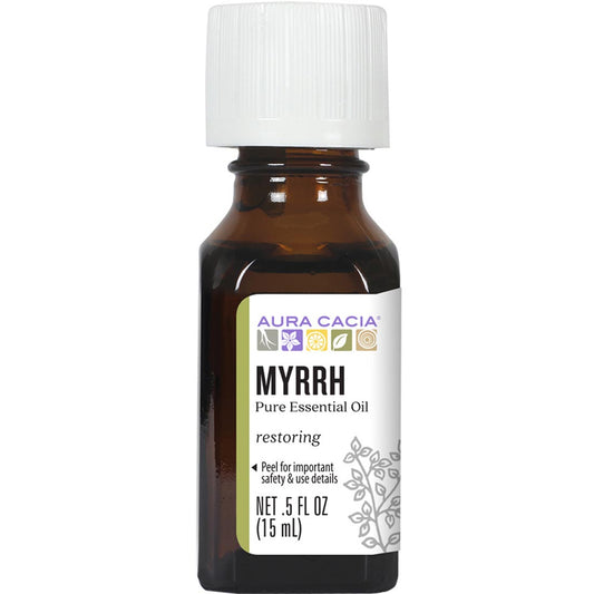 Aura Cacia Myrrh Oil In Jojoba Oil, 15ml