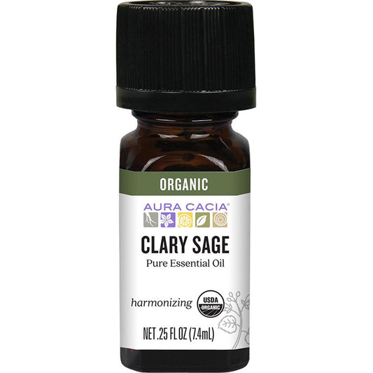 Aura Cacia Organic Clary Sage Oil, 7ml