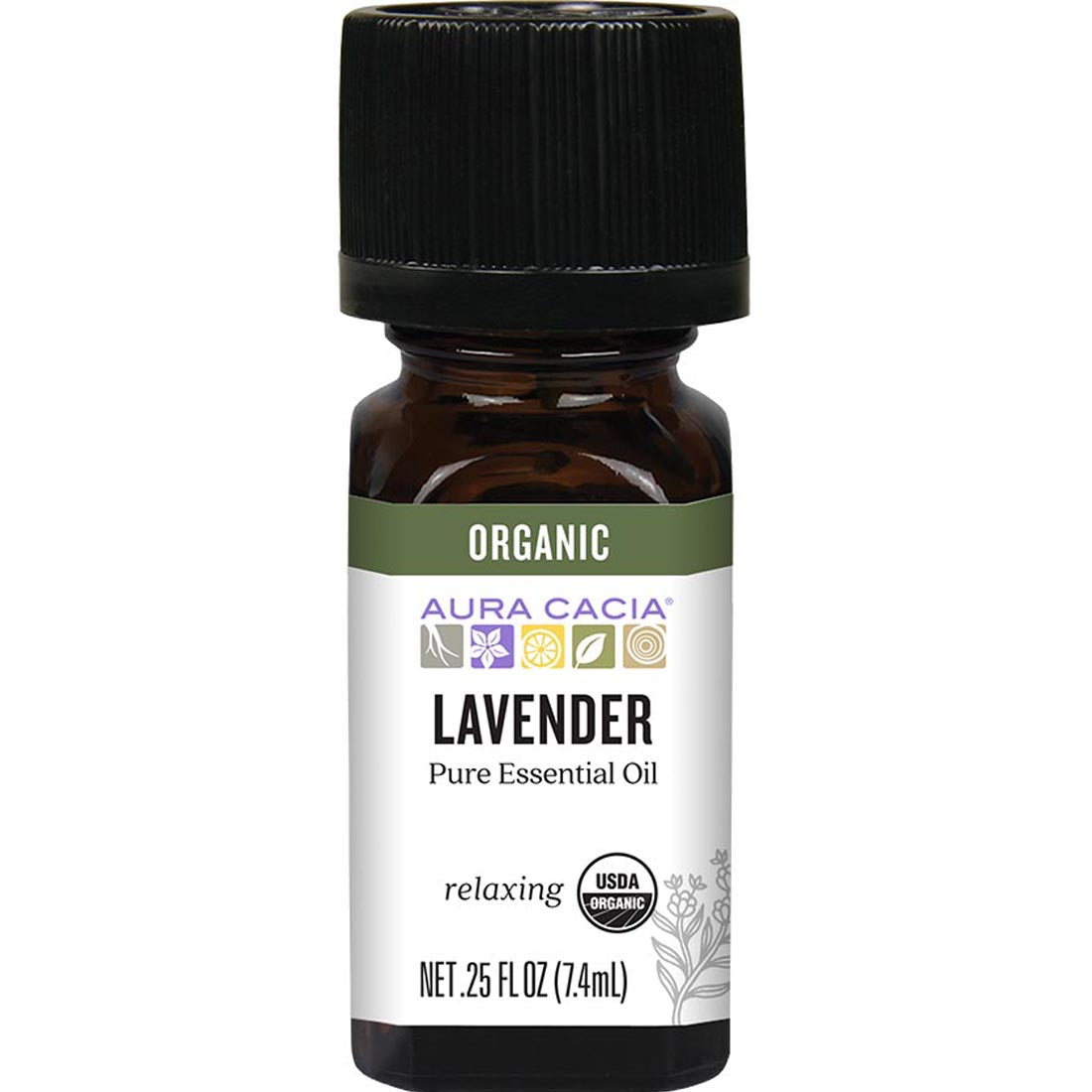 Aura Cacia Organic Lavender Essential Oil, 7ml
