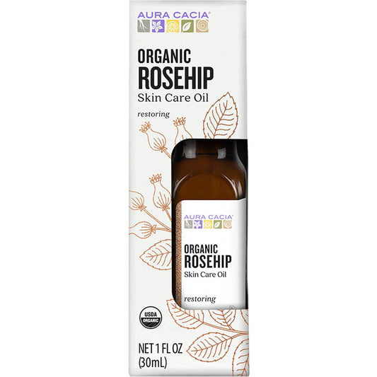 Aura Cacia Organic Rosehip Oil, Boxed, 30ml