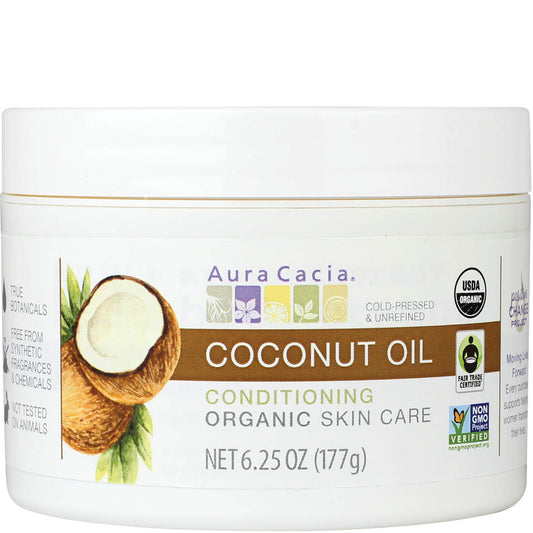 Aura Cacia Organic Coconut Oil, 177g