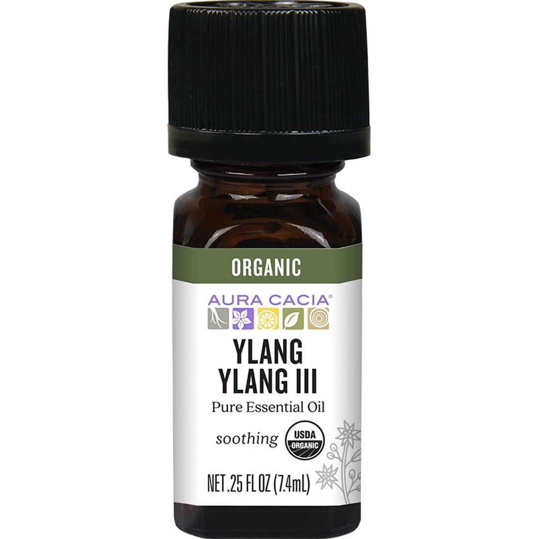 Aura Cacia Organic Ylang Ylang III Organic Essential Oil, 7ml