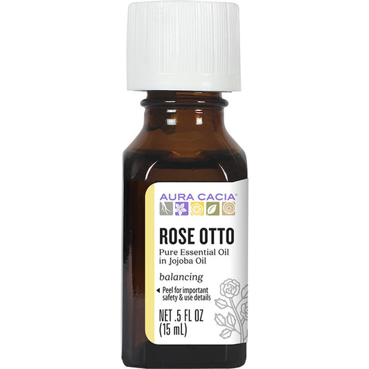 Aura Cacia Rose Otto in Jojoba Oil, 15ml