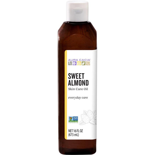 Aura Cacia Sweet Almond Pure Skin Care Oil, 473ml