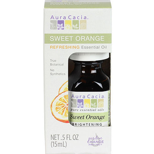 Aura Cacia Sweet Orange, Boxed Essential Oil, 15ml