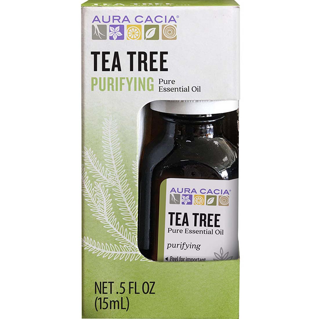 Aura Cacia Tea Tree, Boxed Essential Oil, 15ml