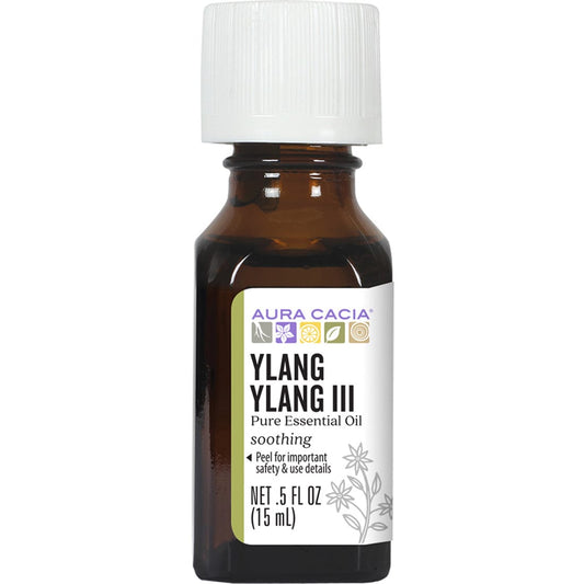 Aura Cacia Ylang Ylang III Oil, 100% Pure, 15ml