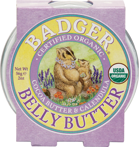 Badger Balms Belly Butter, 56g