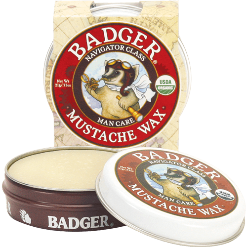 Badger Balms Mustache Wax, 21g