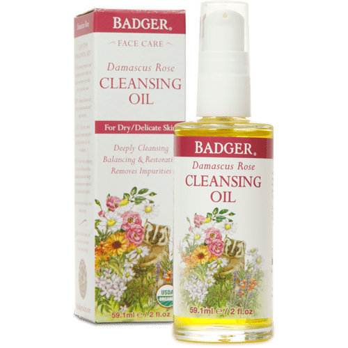 Badger Balms Rose Cleansing Oil, Delicate Skin, 59ml