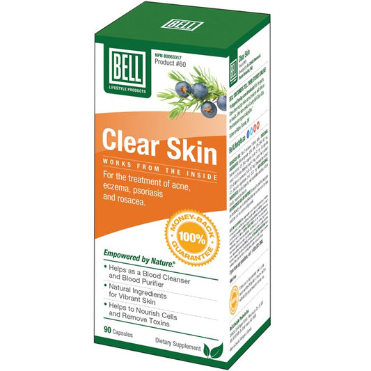 Bell Clear Skin (Formerly Help For Skin Disorders)#60, 90 Capsules