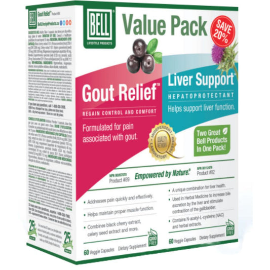 Bell Gout Relief & Liver Support Bonus Pack