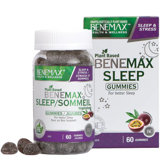Benemax Plant Based Sleep Gummies, Natural Nootropic